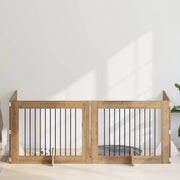 Vrata za pse s postoljem 4 pcs Hrast artisan 100 x 80 cm