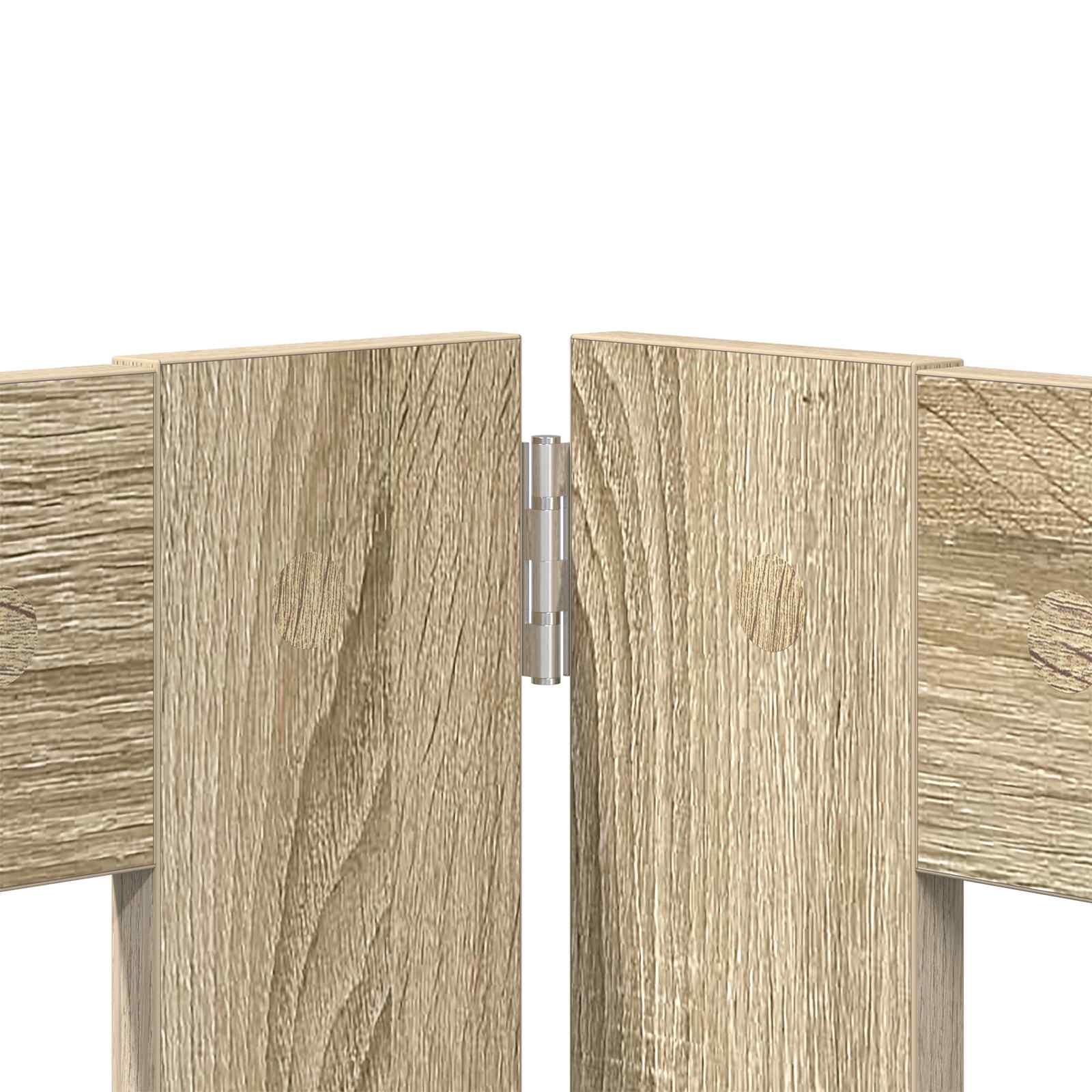 Vrata za pse s postoljem 2 pcs Hrast sonoma 80 x 80 cm