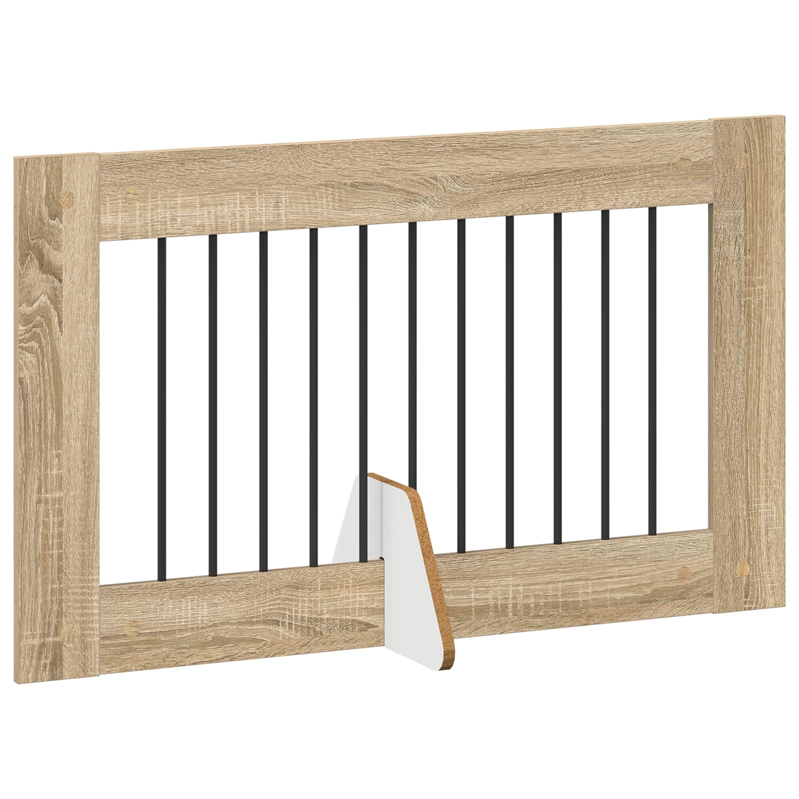 Vrata za pse s postoljem 4 pcs Hrast sonoma 100 x 60 cm