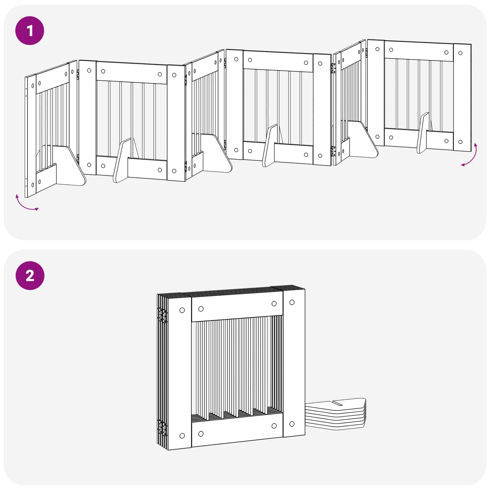 Vrata za pse s postoljem 6 pcs Crni hrast 60 x 60 cm