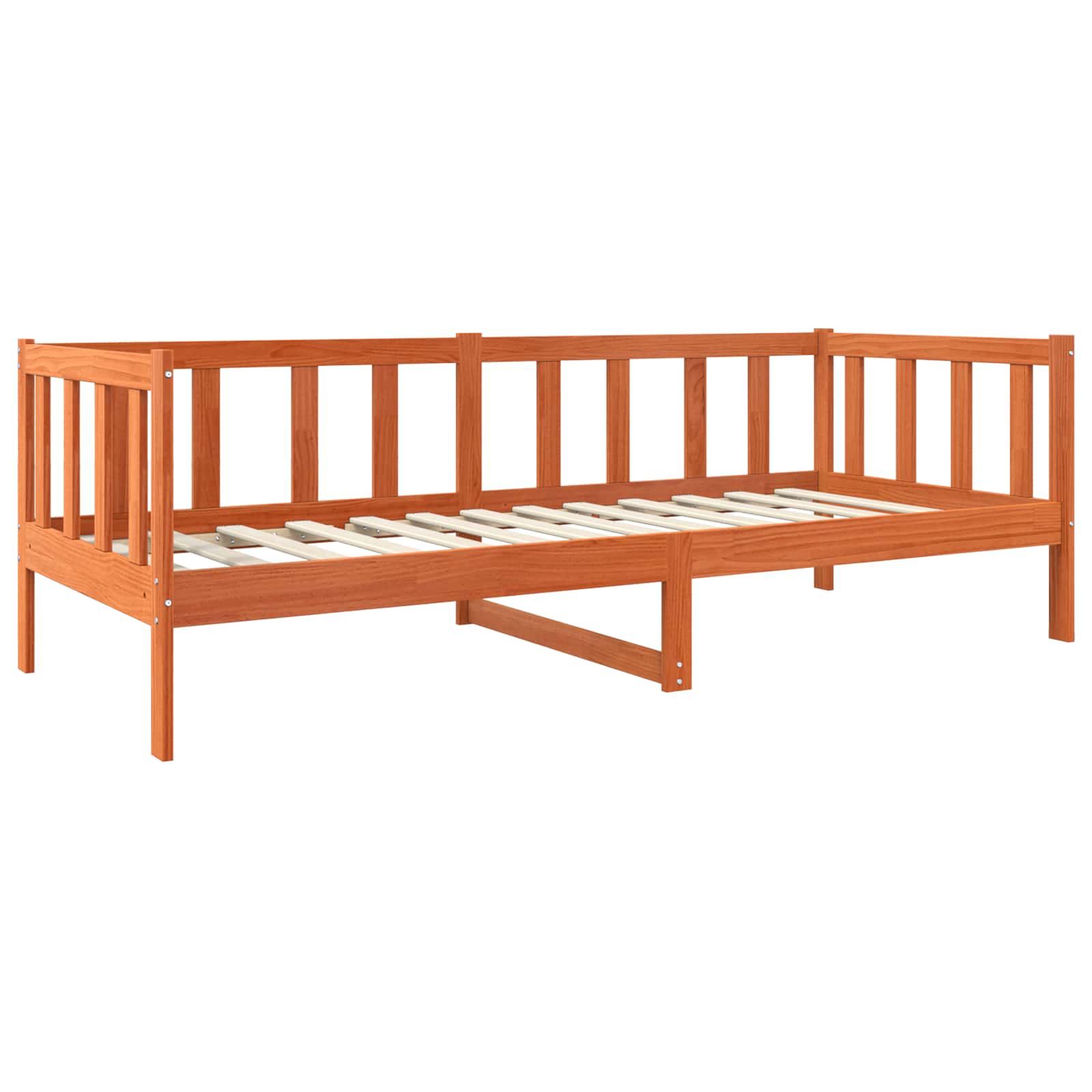 Krevetna konstrukcija s uzglavljem Vosak smeđa 90 x 190 cm