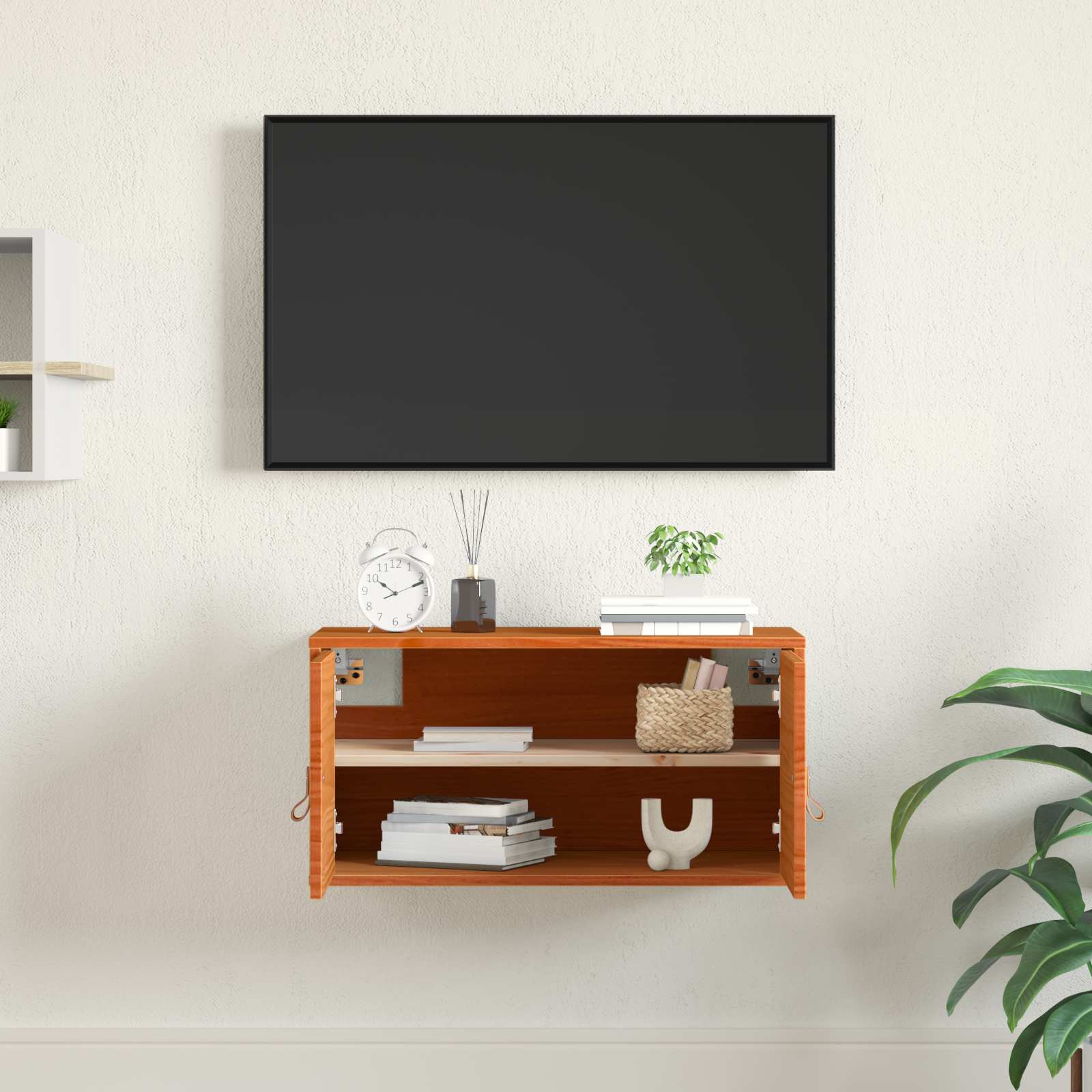 Ormar za Zid Vosak smeđa 60 x 30 x 30 cm Čvrsto borovo drvo