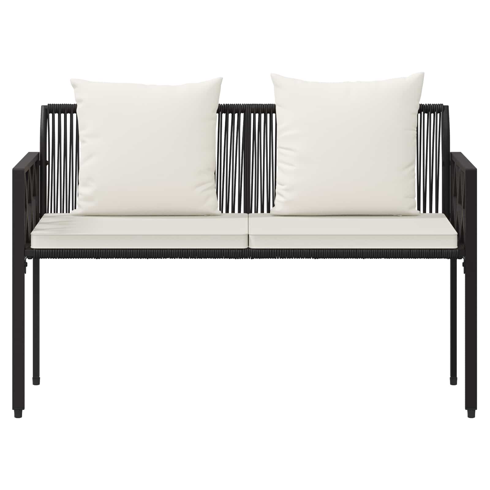 Vanjske klupe 2 -Seater 116 x 56 x 75 cm poliratan