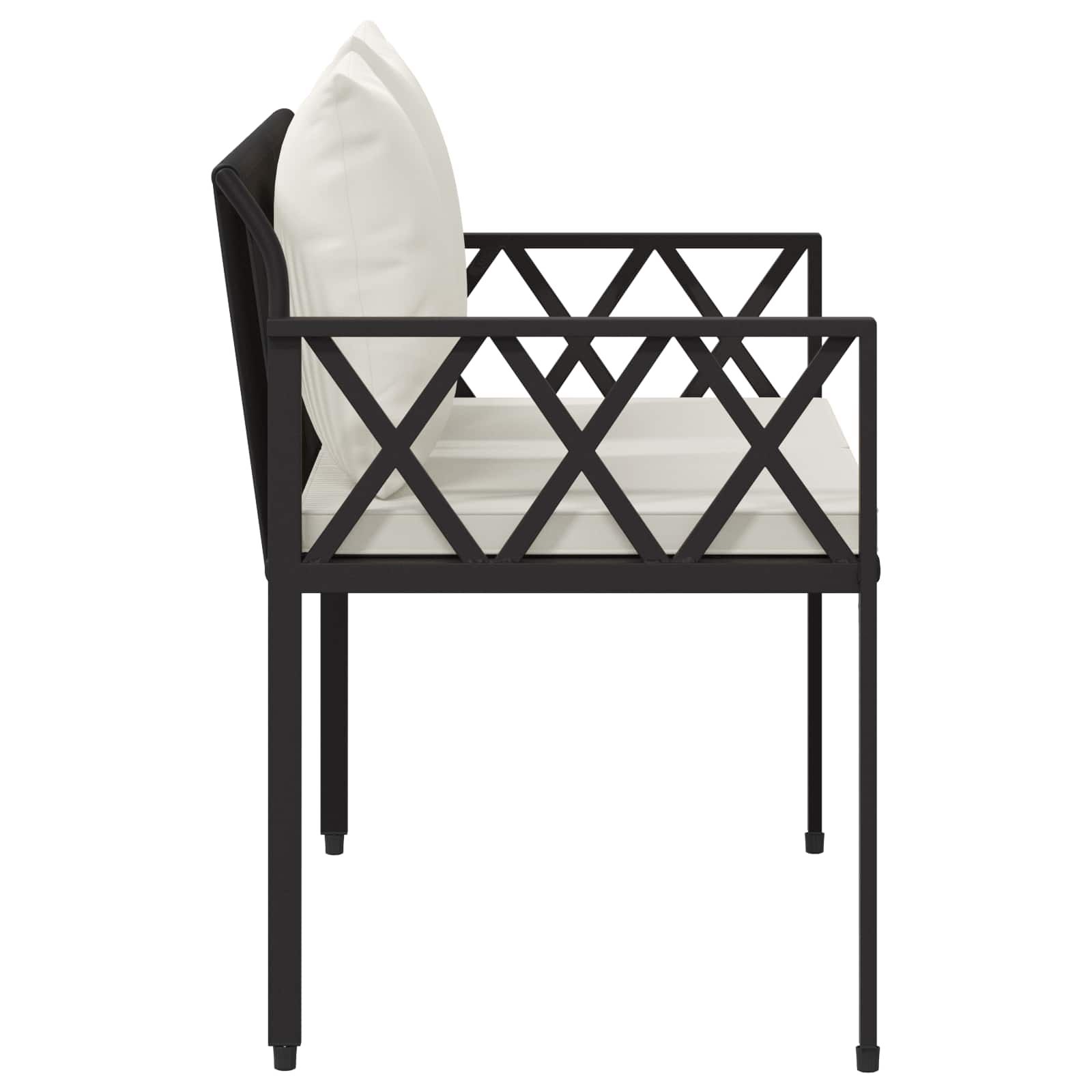 Vanjske klupe 2 -Seater 116 x 56 x 75 cm poliratan