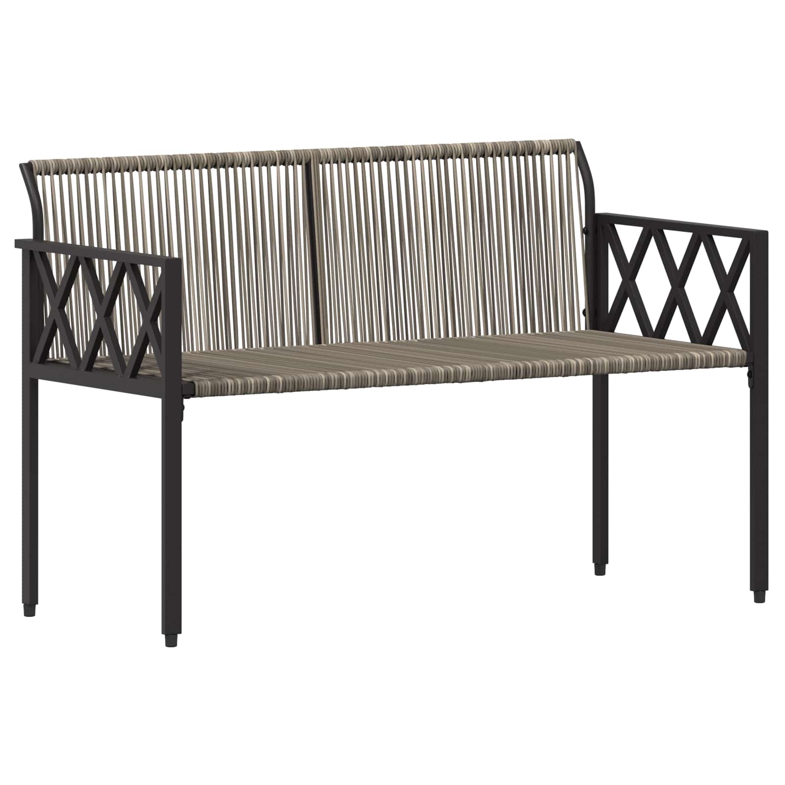 Vanjske klupe 2 -Seater 116 x 56 x 75 cm poliratan