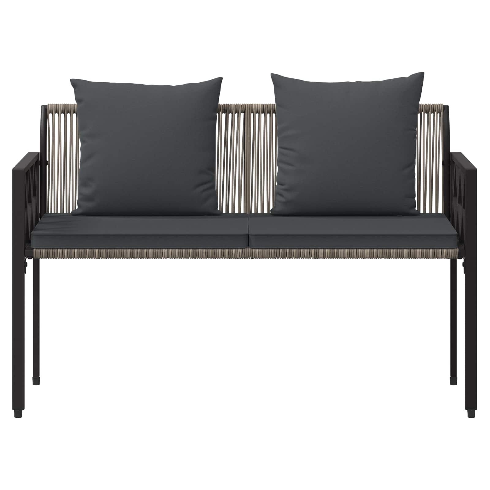 Vanjske klupe 2 -Seater 116 x 56 x 75 cm poliratan