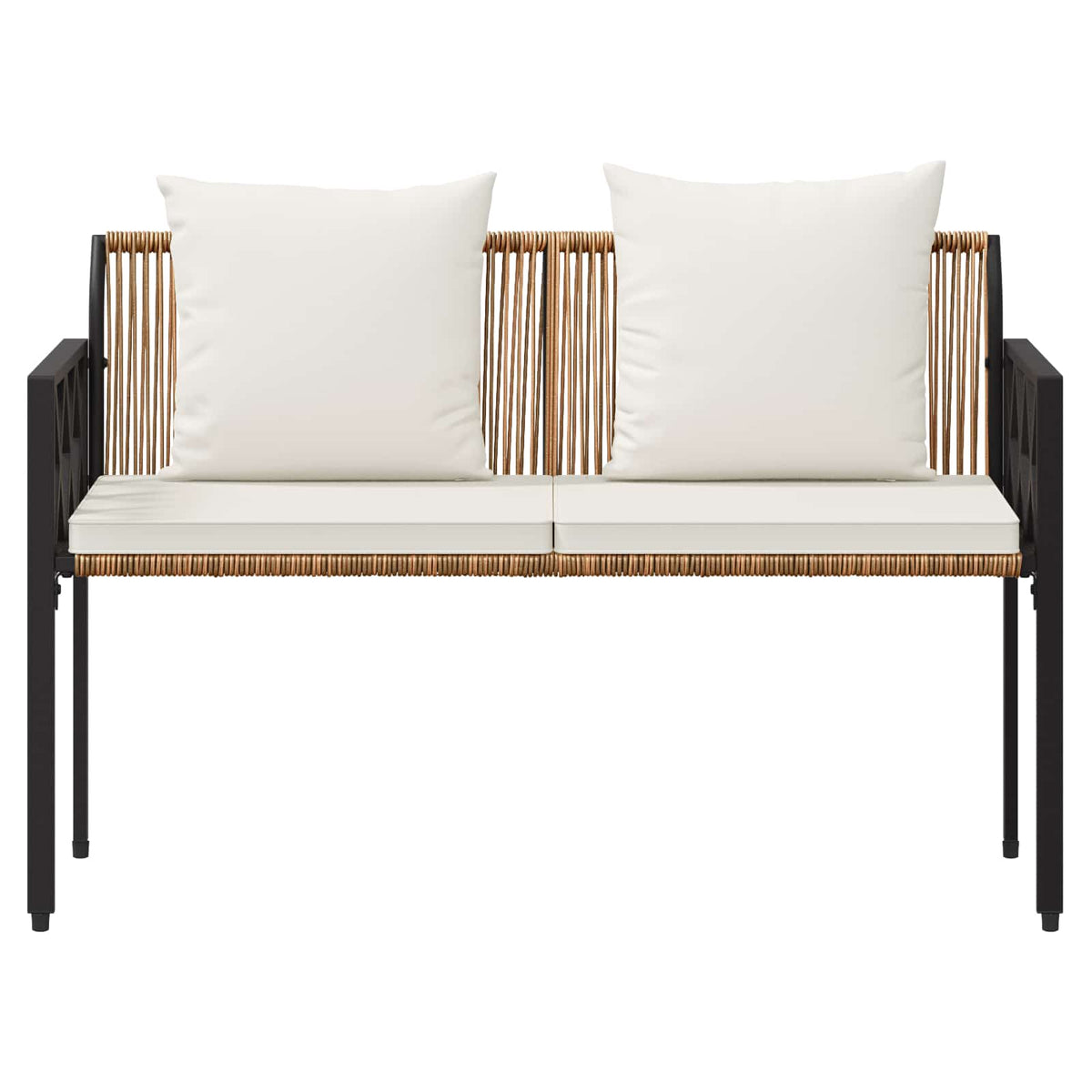 Vanjske klupe 2 -Seater 116 x 56 x 75 cm poliratan