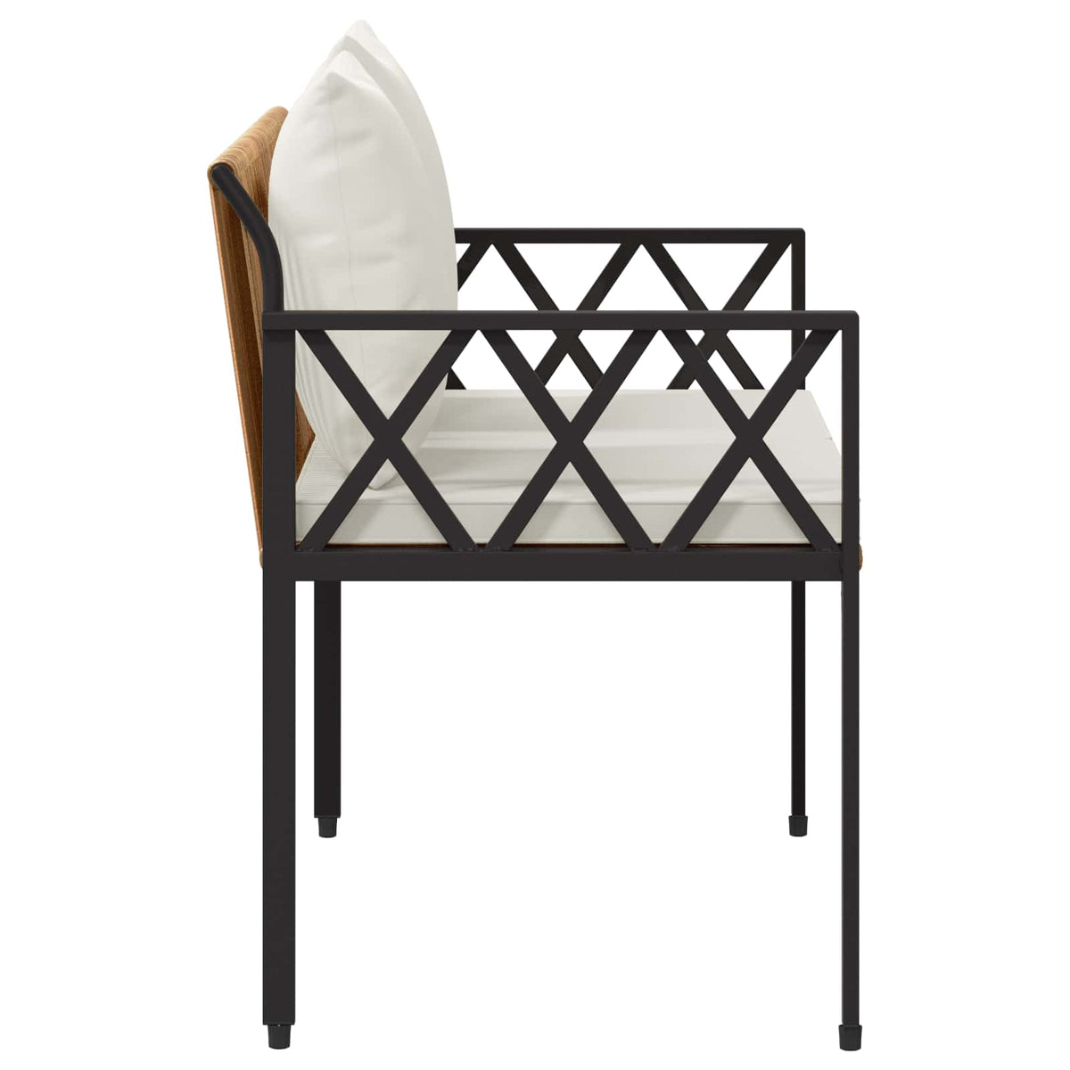 Vanjske klupe 2 -Seater 116 x 56 x 75 cm poliratan