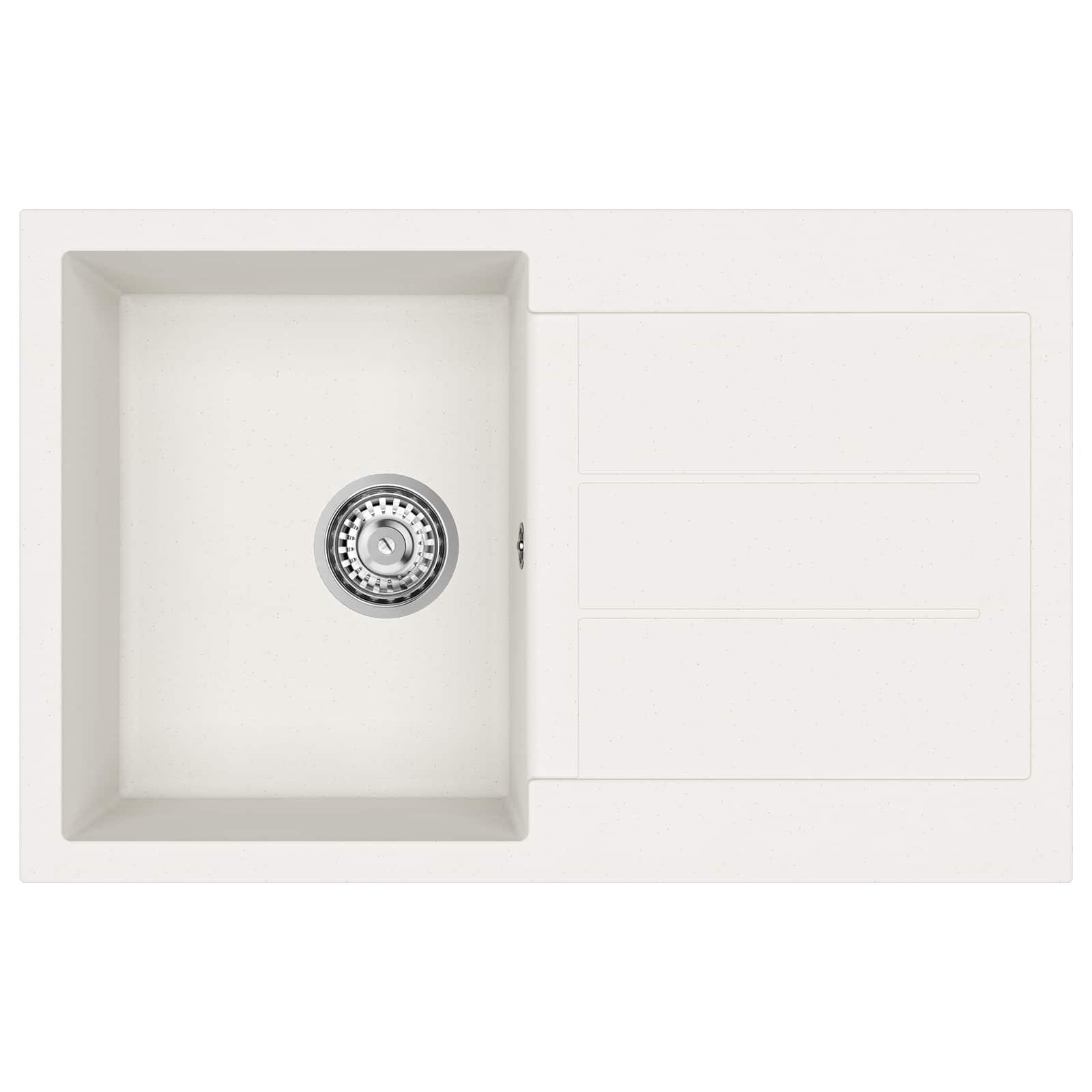 Umivaonik Bijelo 780 x 500 mm 80% kvarc i 20% smola