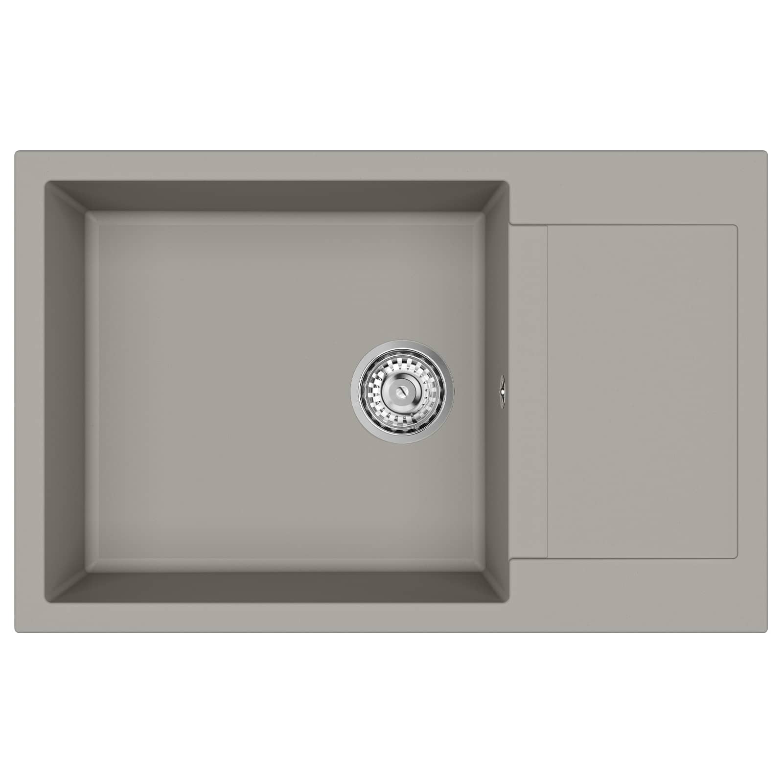 Umivaonik Siva 780 x 500 mm 80% kvarc i 20% smola