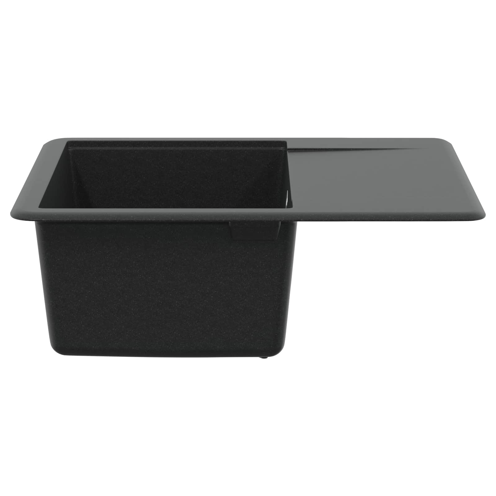 Umivaonik Crna 560 x 460 mm 80% kvarc i 20% smola