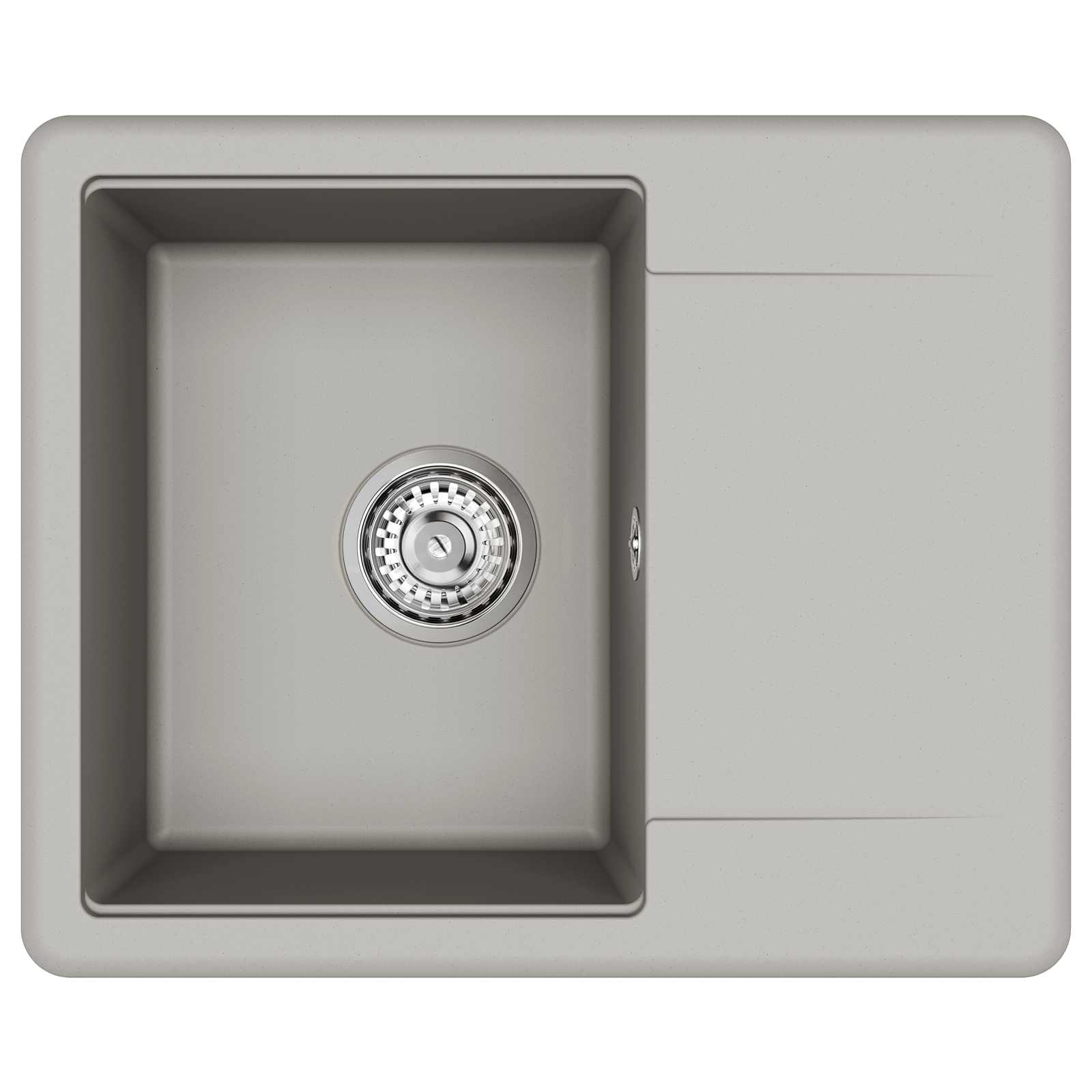 Umivaonik Siva 560 x 460 mm 80% kvarc i 20% smola