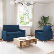 Set sofe 2 kom. Plava Tkanina