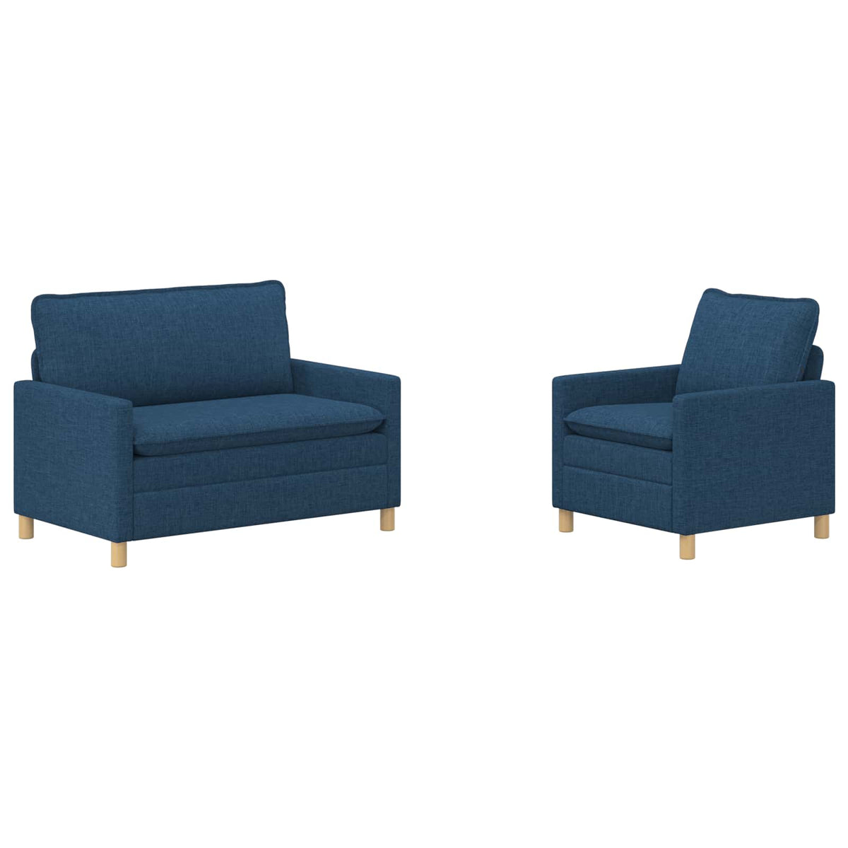Set sofe 2 kom. Plava Tkanina