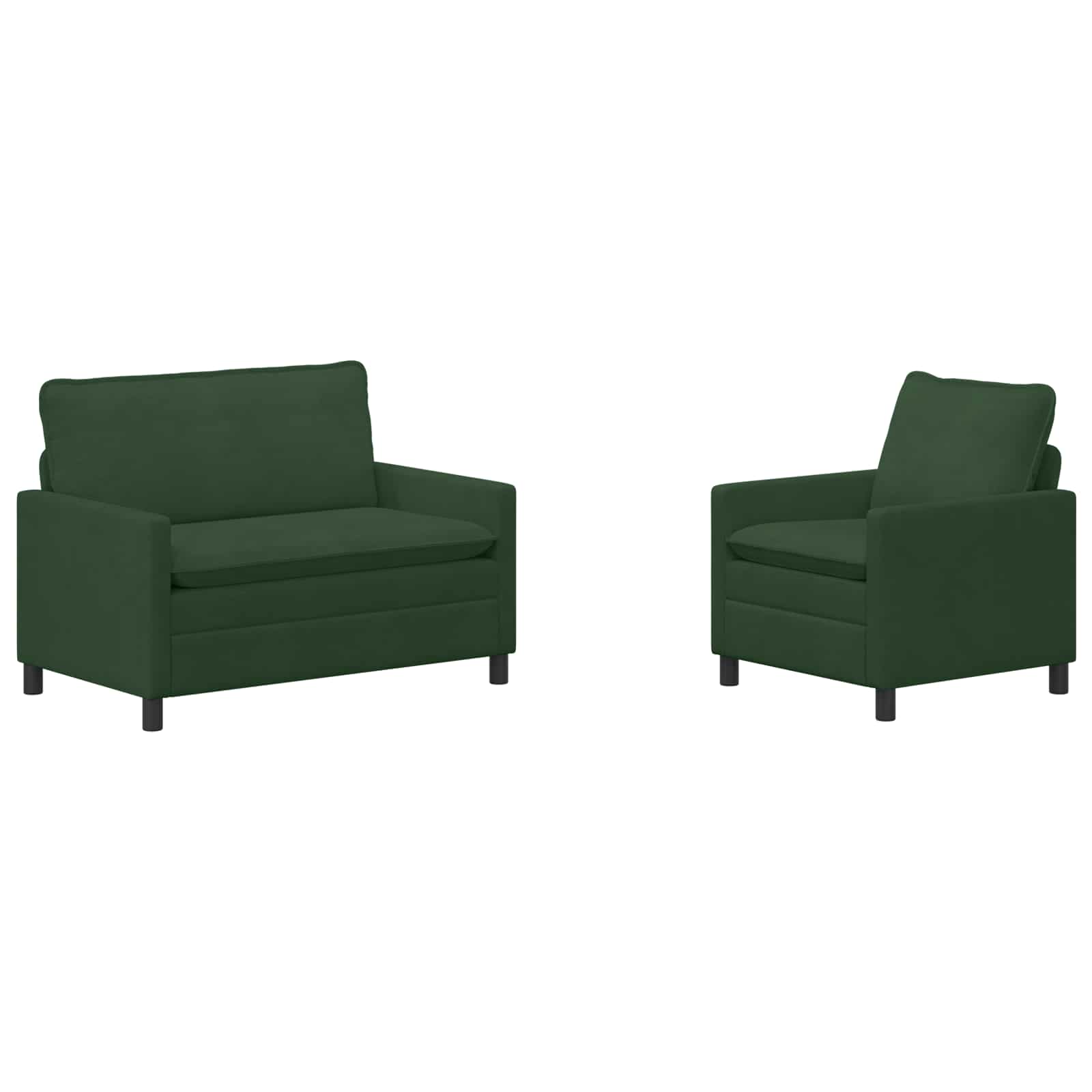 Set sofe 2 pcs Jungle zelena Tkanina