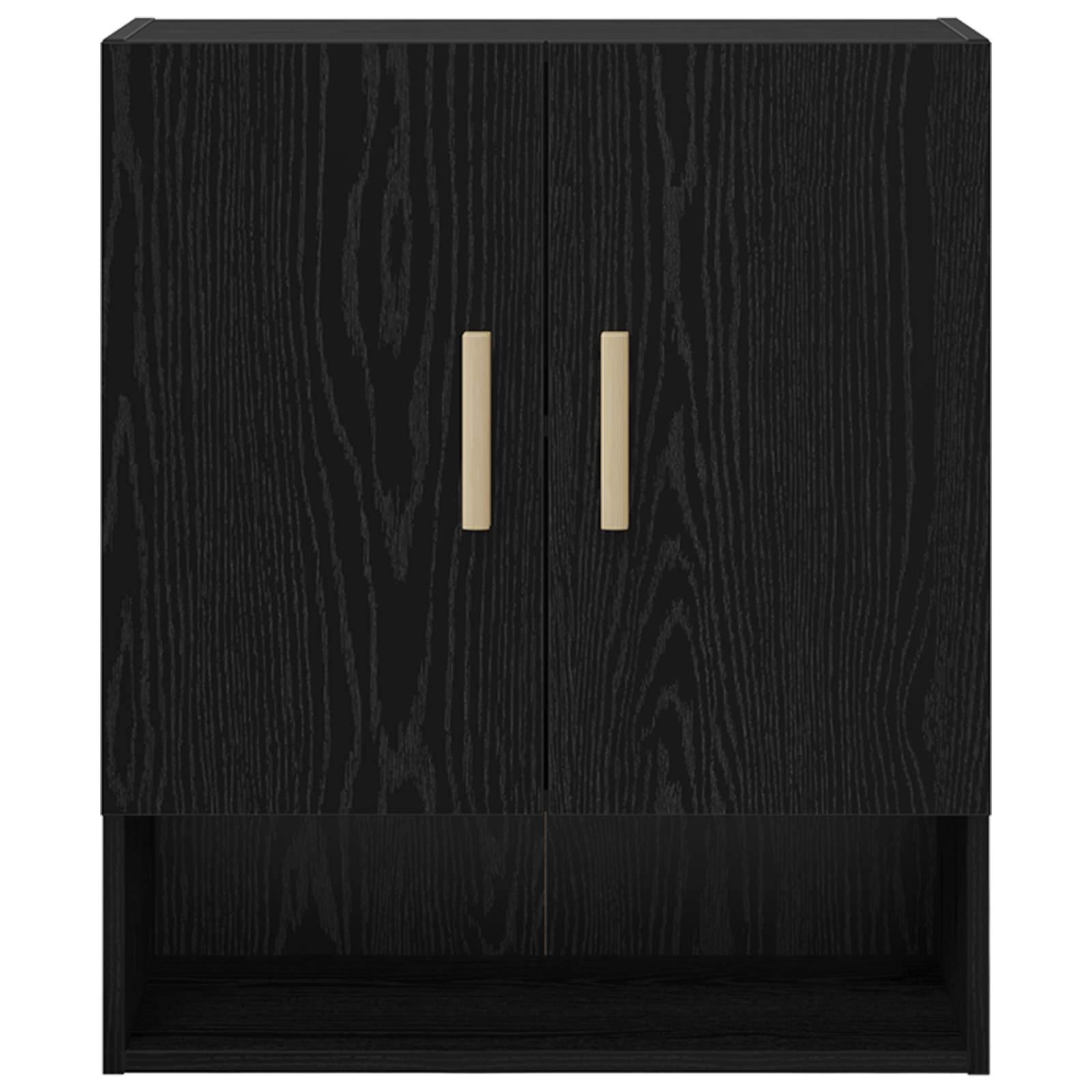 Ormar za Zid Zidne Crni hrast 60 x 31 x 70 cm Konstruirano drvo