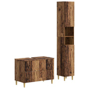Set kupaonskih ormara od 2 dijela DELFT Staro drvo