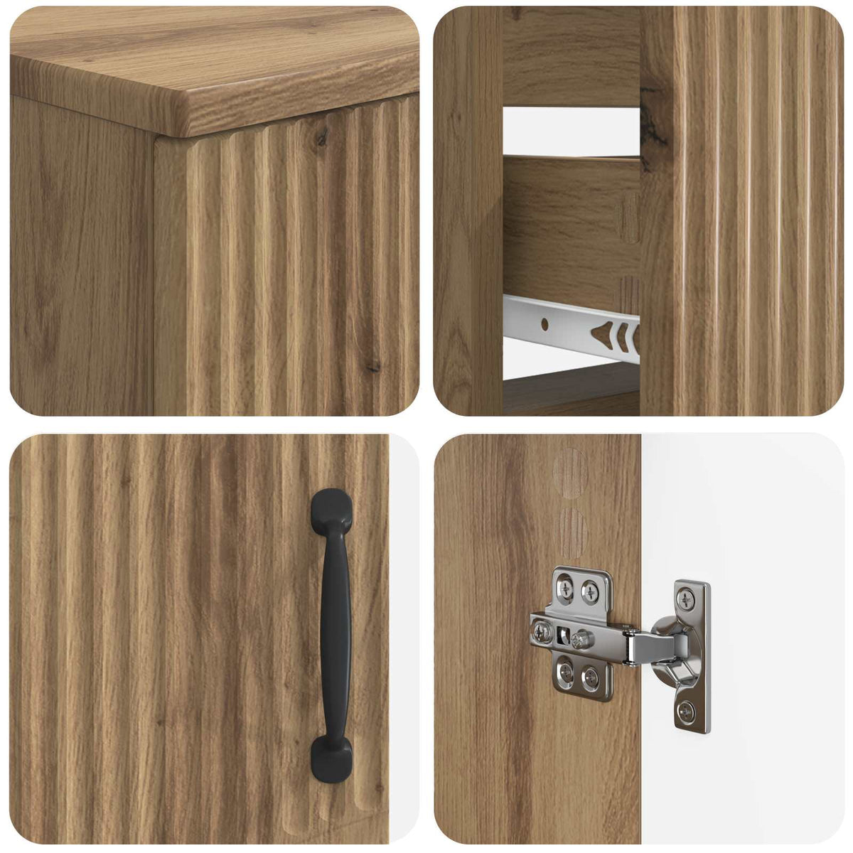 Set kupaonskih ormara od 2 dijela HOORN Hrast artisan