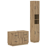 Set kupaonskih ormara od 2 dijela HOORN Hrast artisan