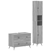 Set kupaonskih ormara od 2 dijela BREDA Siva Sonoma