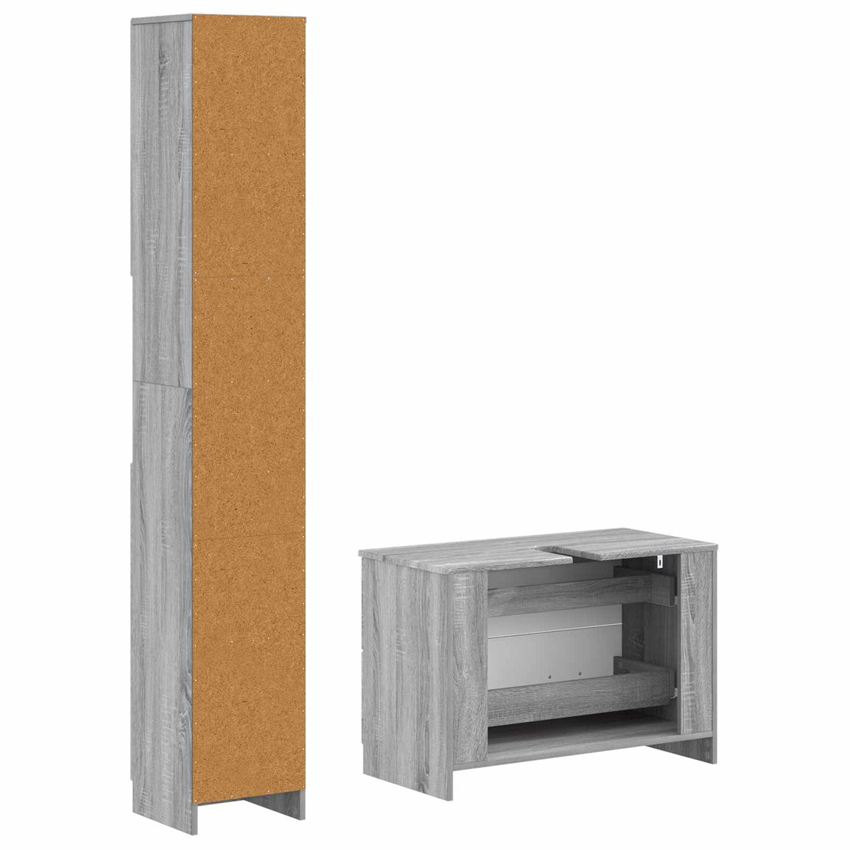 Set kupaonskih ormara od 2 dijela UTRECHT Siva Sonoma