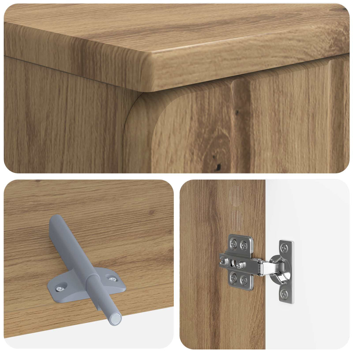 Set kupaonskih ormara od 2 dijela ZWOLLE Hrast artisan