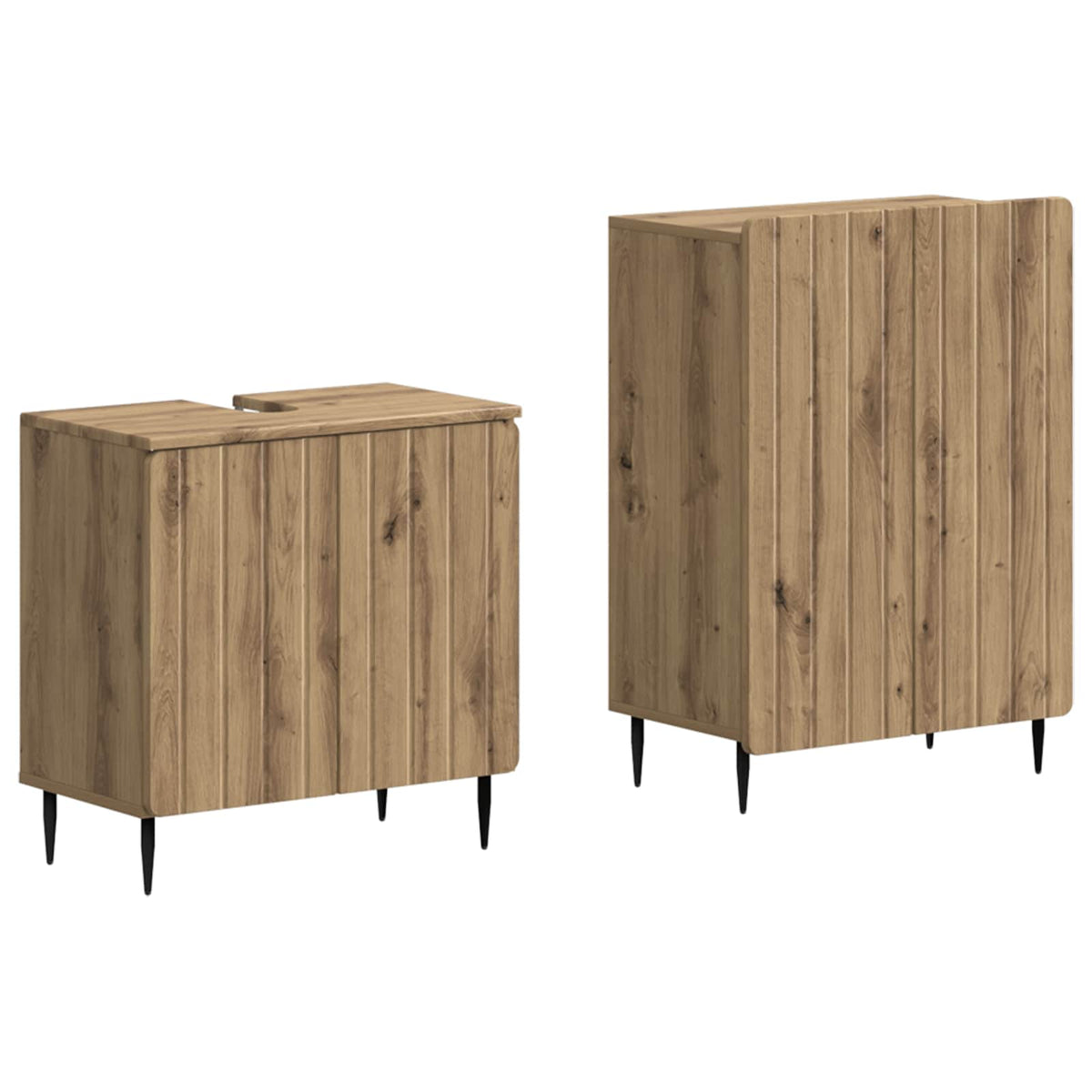 Set kupaonskih ormara od 2 dijela ZWOLLE Hrast artisan