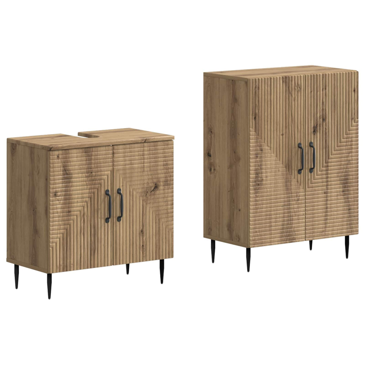 Set kupaonskih ormara od 2 dijela HAARLEM Hrast artisan