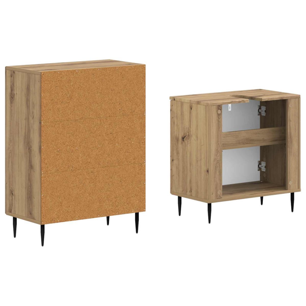 Set kupaonskih ormara od 2 dijela HAARLEM Hrast artisan