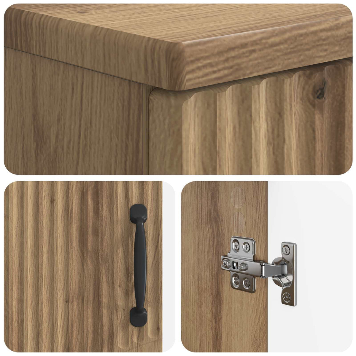 Set kupaonskih ormara od 2 dijela HOORN Hrast artisan