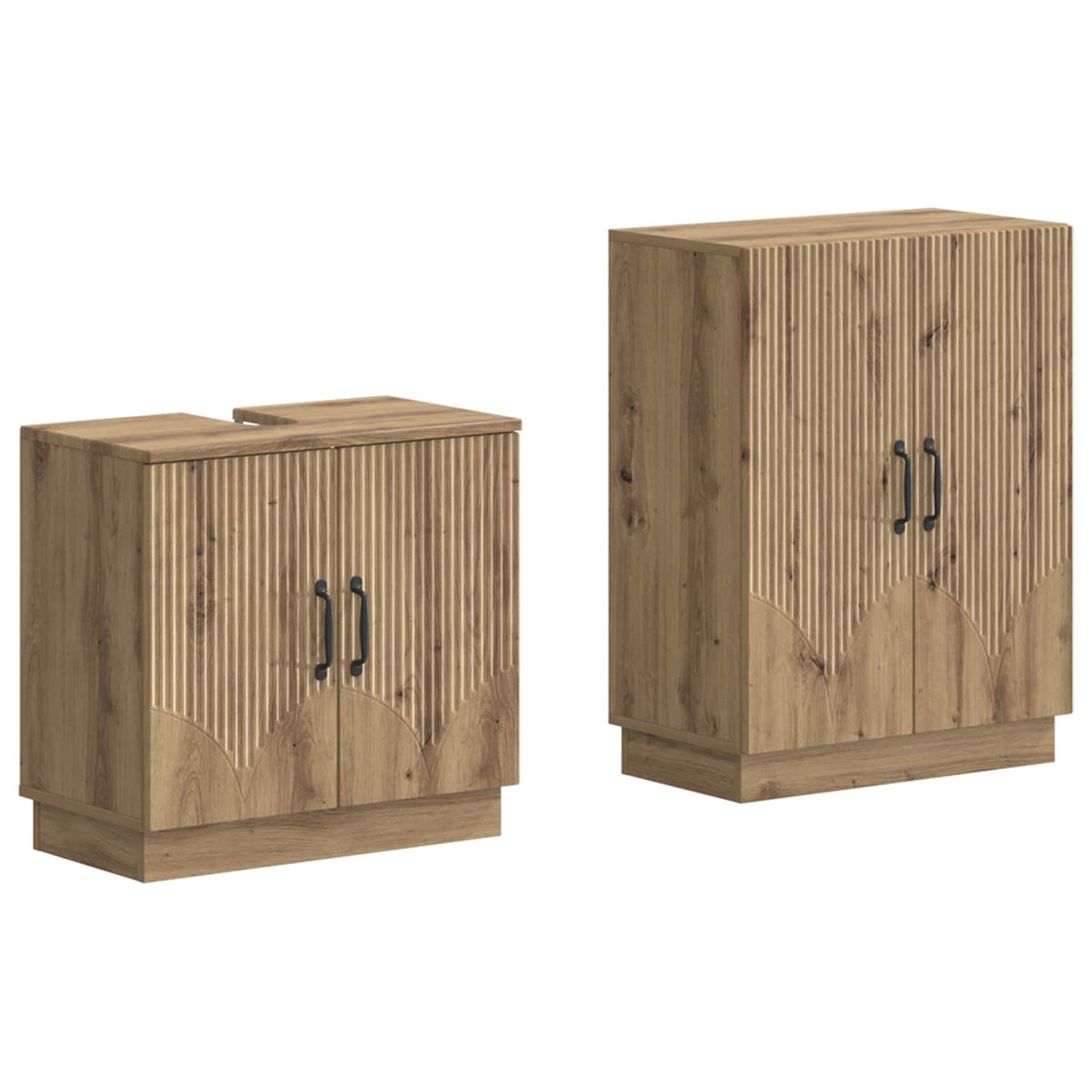 Set kupaonskih ormara od 2 dijela HOORN Hrast artisan
