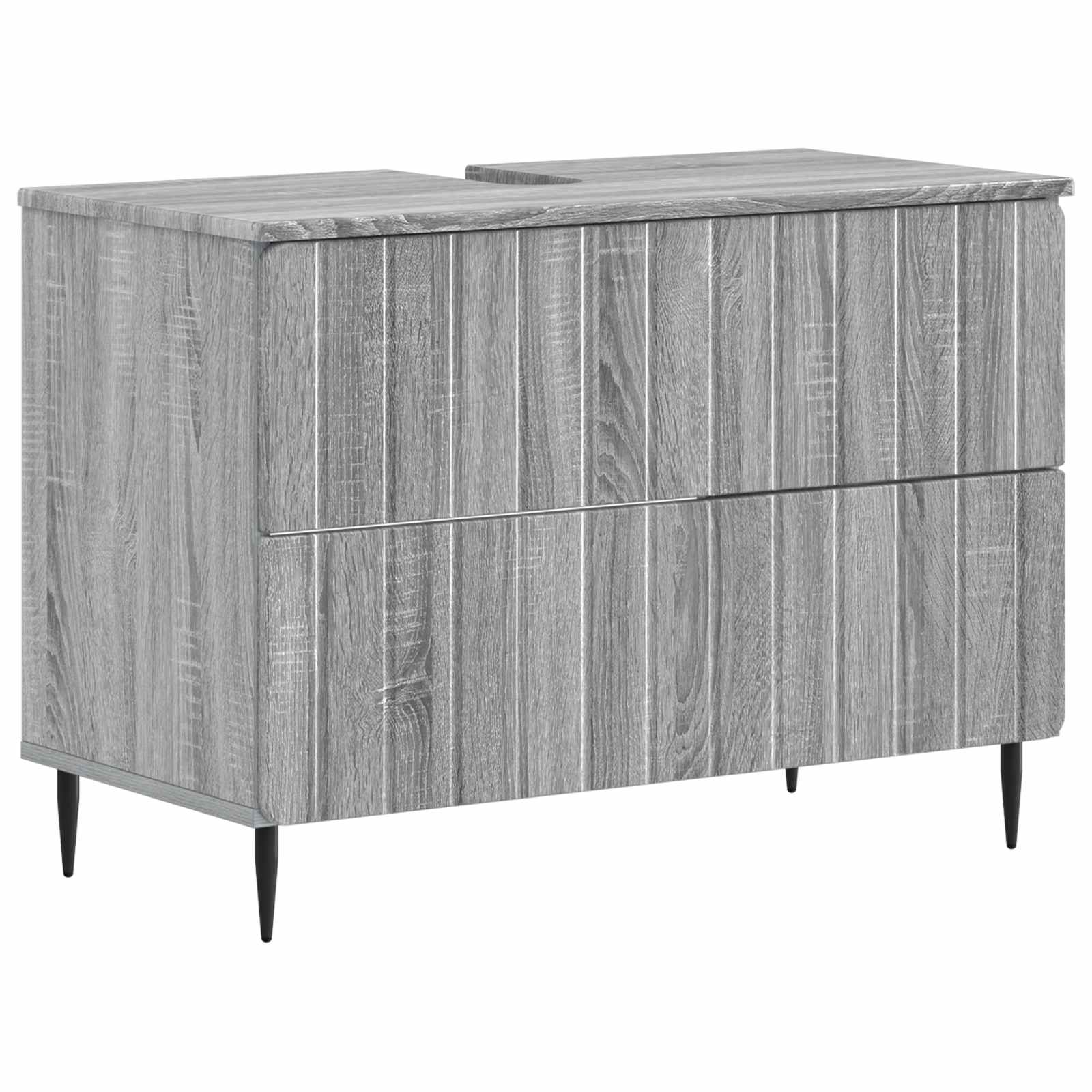 Set kupaonskih ormara od 2 dijela ZWOLLE Siva Sonoma