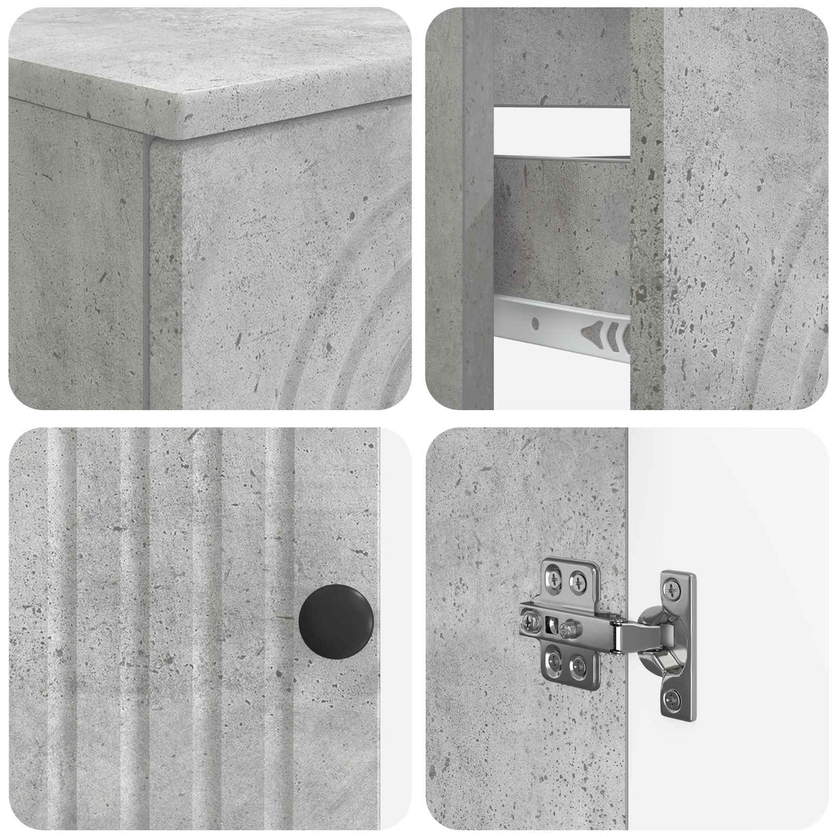 Set za kupaonicu od 3 dijela ALKMAAR Betonska siva