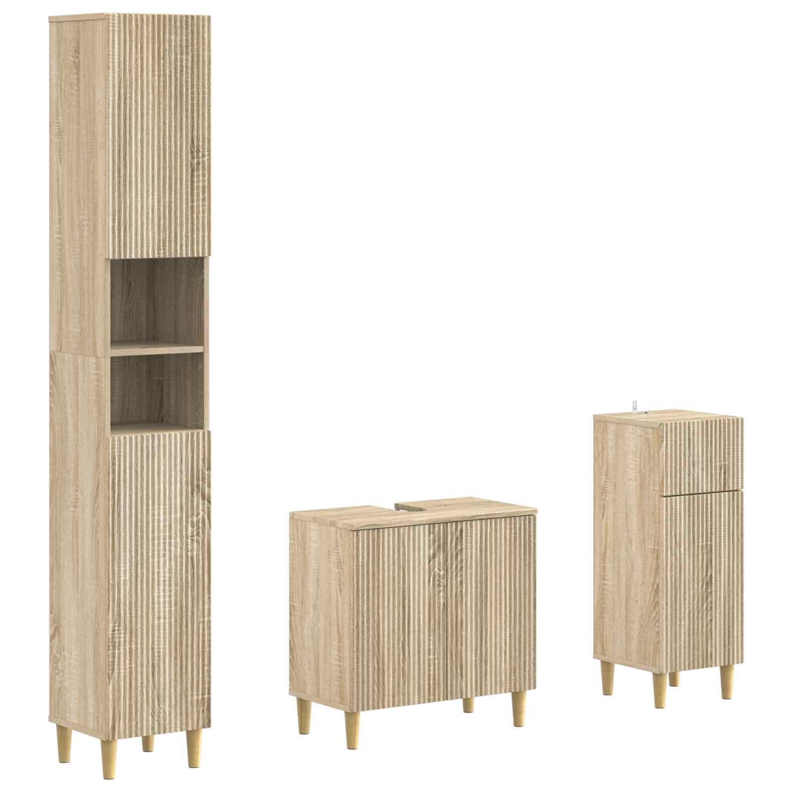 Set za kupaonicu od 3 dijela ARNHEM Konstruirano drvo