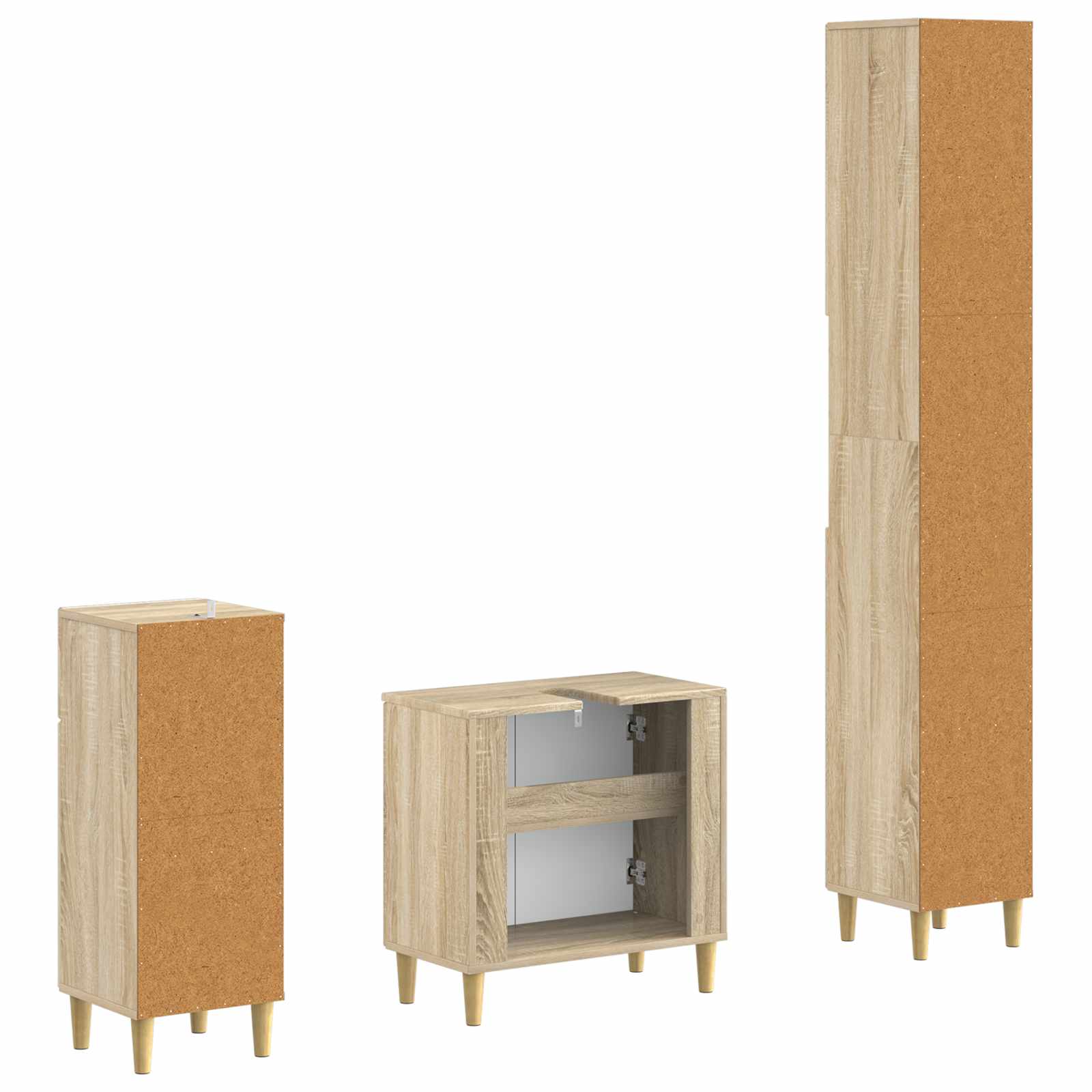 Set za kupaonicu od 3 dijela ARNHEM Konstruirano drvo