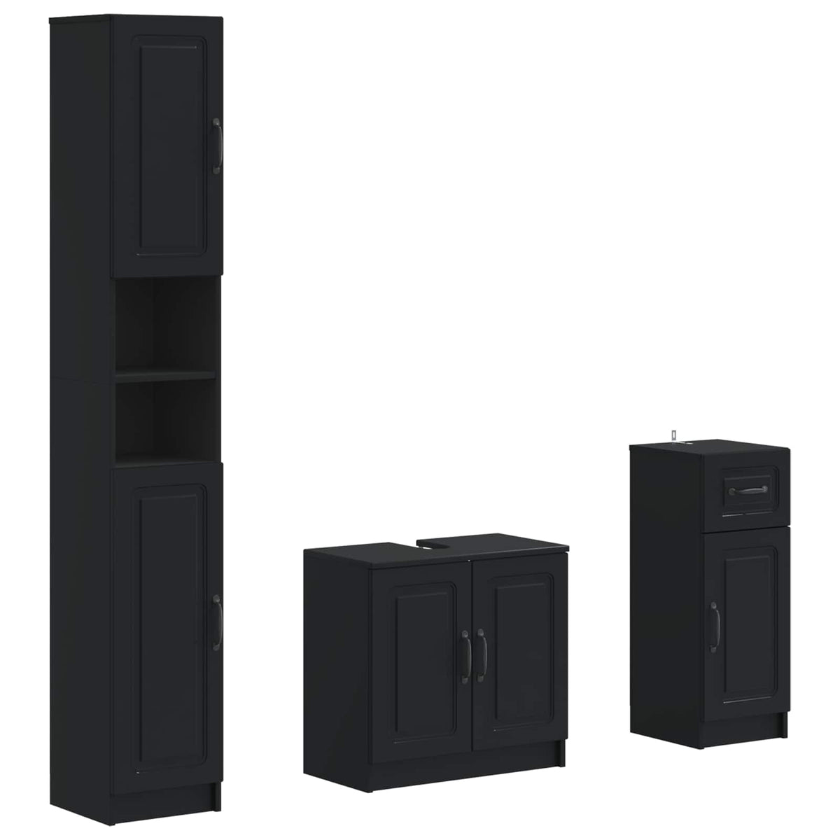 Set za kupaonicu od 3 dijela UTRECHT Konstruirano drvo
