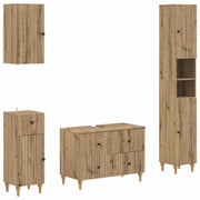 Set kupaonskih ormara od 4 dijela ALKMAAR Hrast artisan