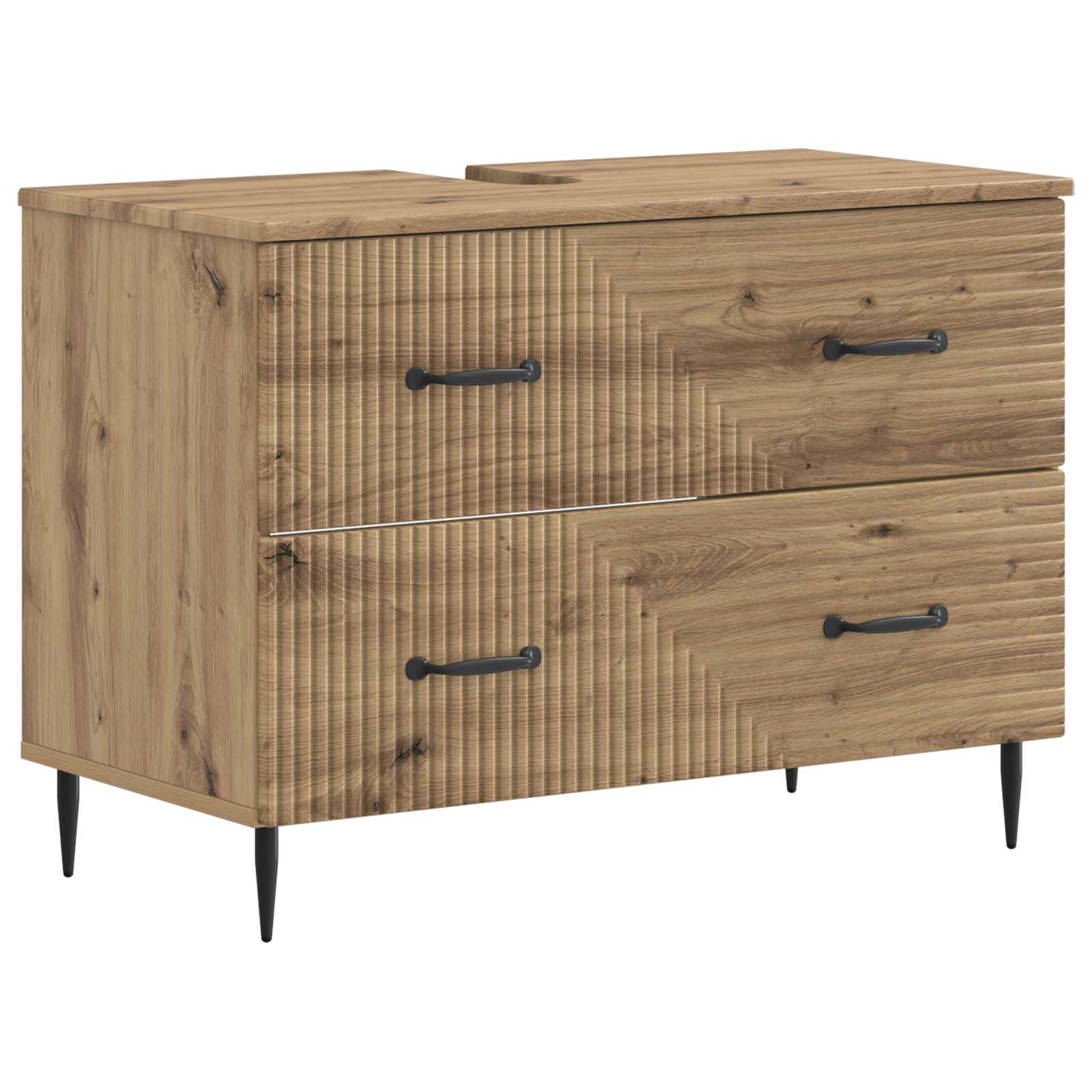 Set kupaonskih ormara od 4 dijela HAARLEM Hrast artisan