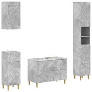 Set kupaonskih ormara od 4 dijela DELFT Betonska siva