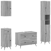 Set kupaonskih ormara od 4 dijela BREDA Siva Sonoma
