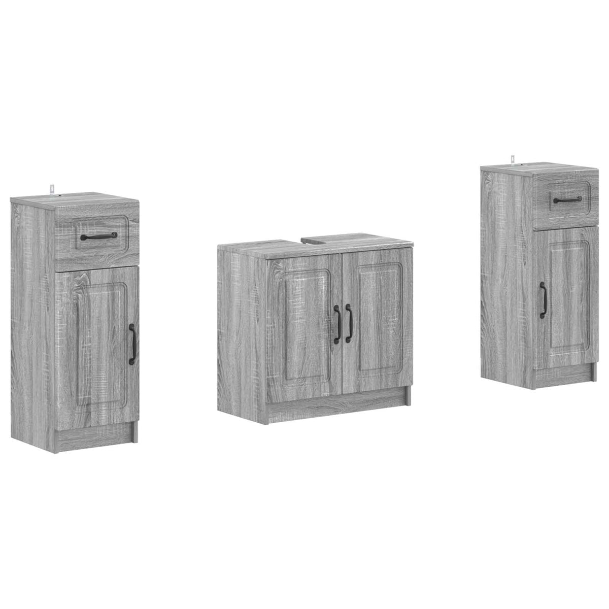 Set kupaonskih ormara od 2 dijela UTRECHT Siva Sonoma