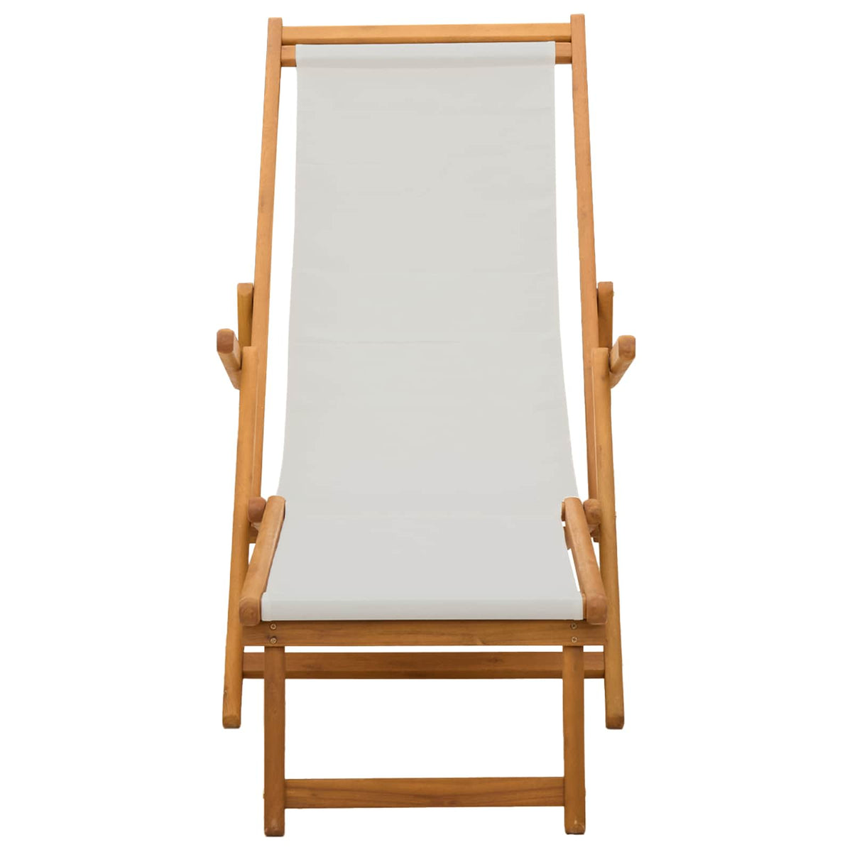 Sklopiva ležaljka za sunčanje 2 pcs 3 Pozicija Krem