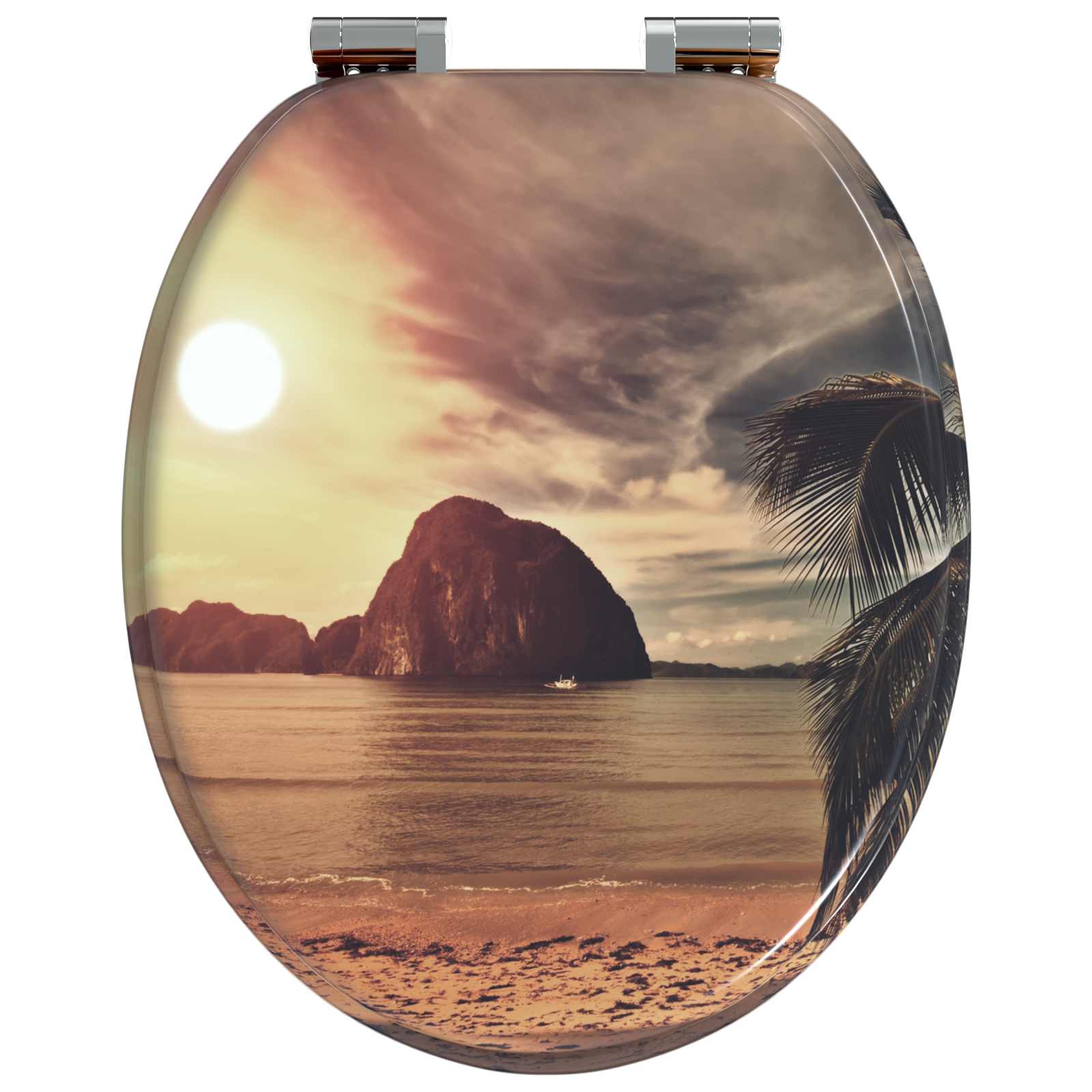 Toaletna sjedala s mekim zatvaranjem Narančasta 44 x 38 cm