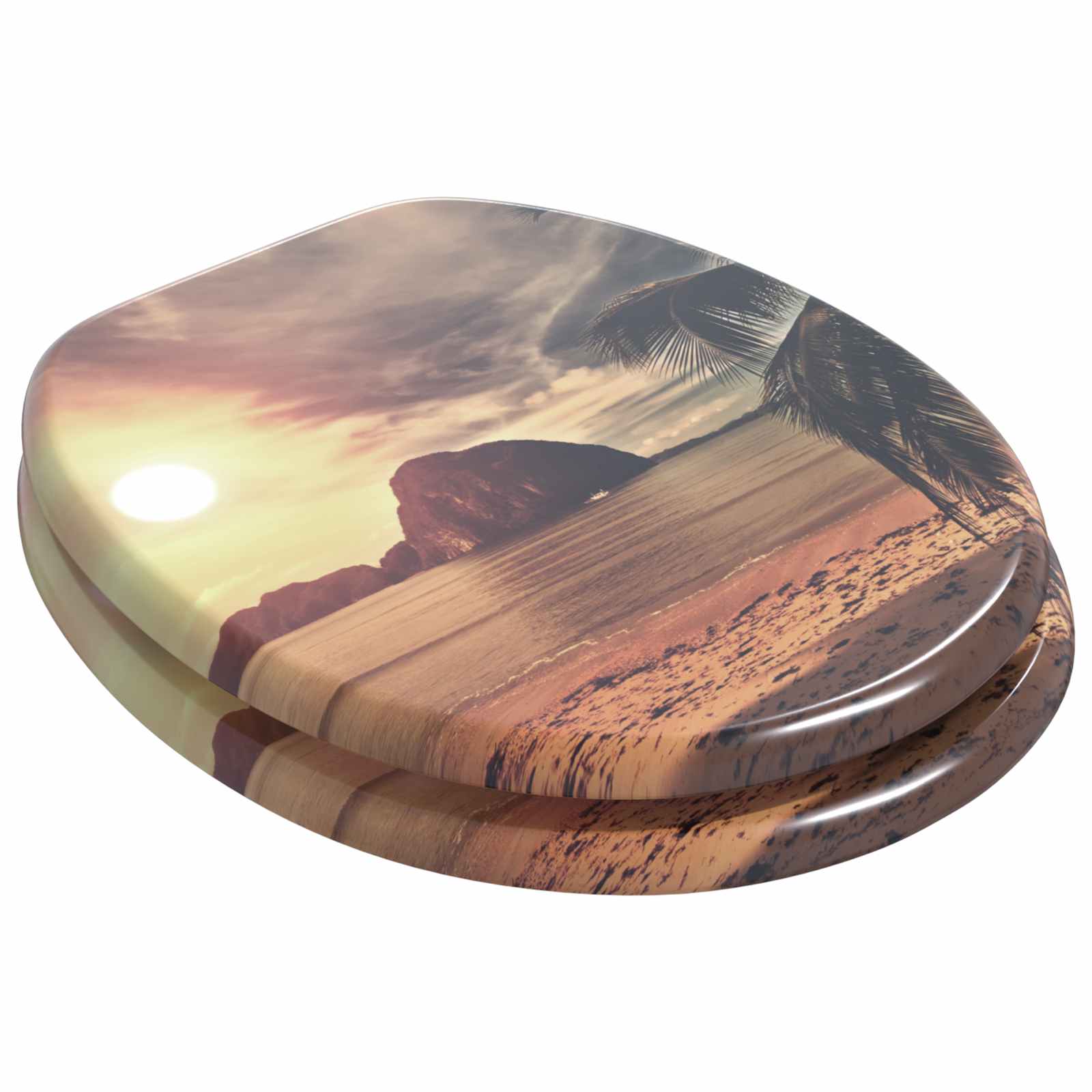 Toaletna sjedala s mekim zatvaranjem Narančasta 44 x 38 cm