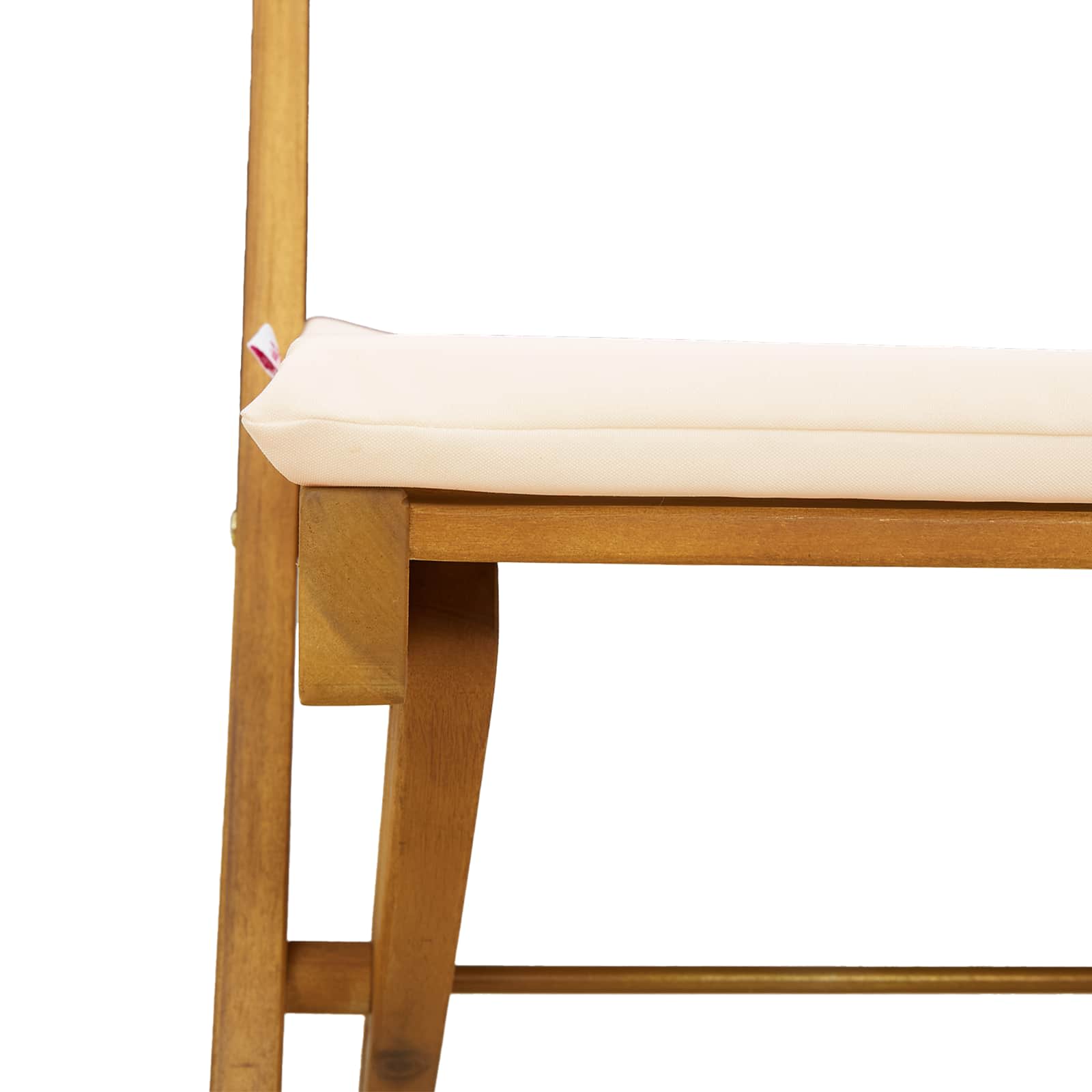 Vanjske bistro stolice 2 pcs Krem bijela 40 x 53 x 80 cm