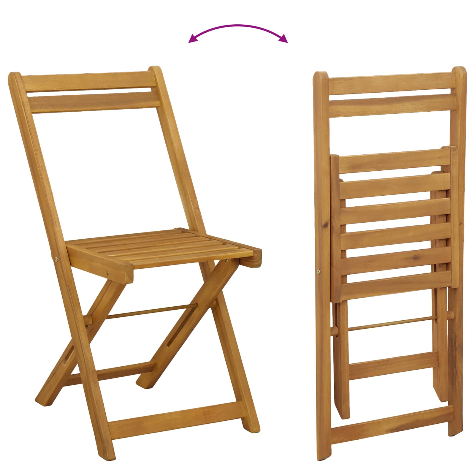 Vanjske bistro stolice 2 pcs Tamno siva 40 x 53 x 80 cm