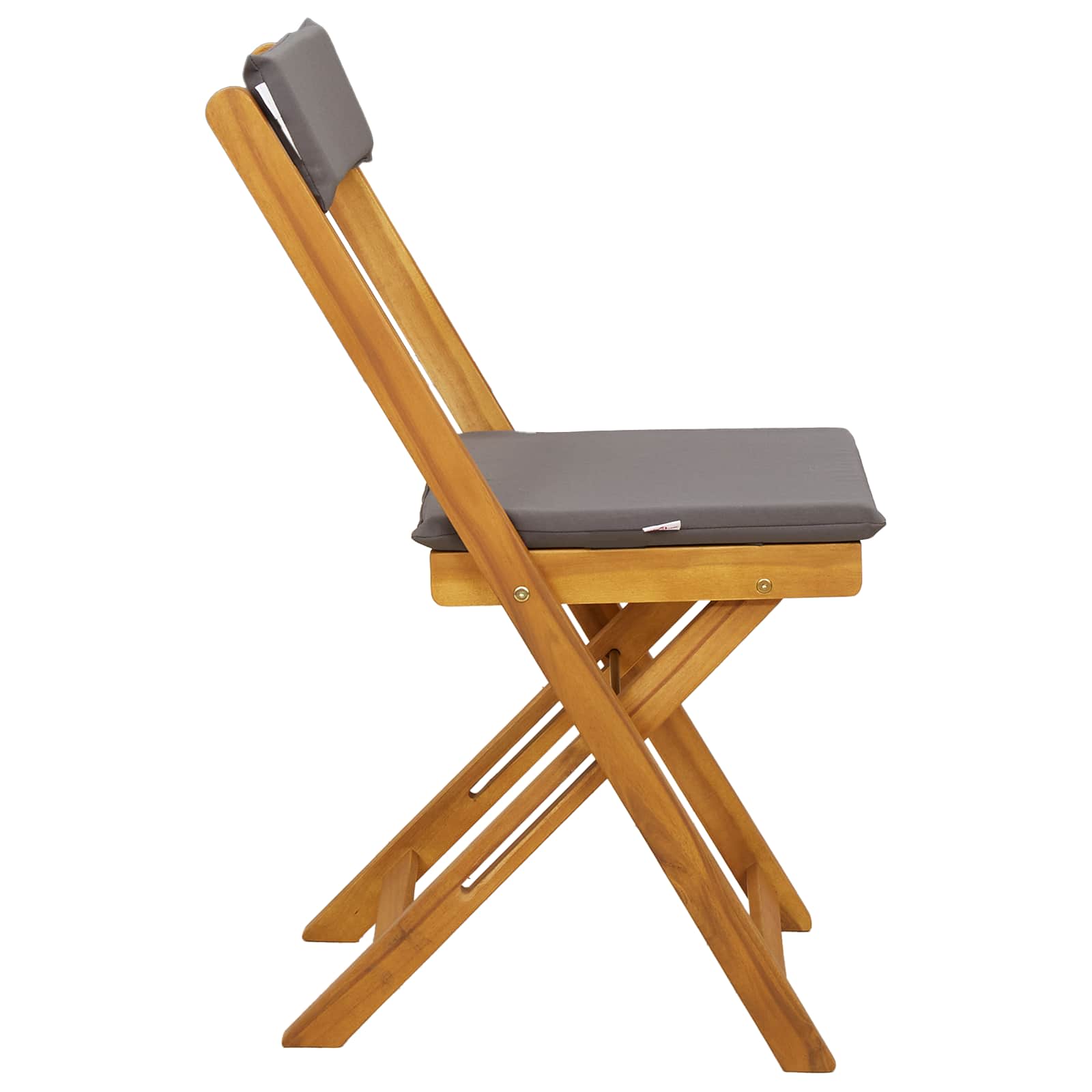 Vanjske bistro stolice 2 pcs Tamno siva 40 x 53 x 80 cm