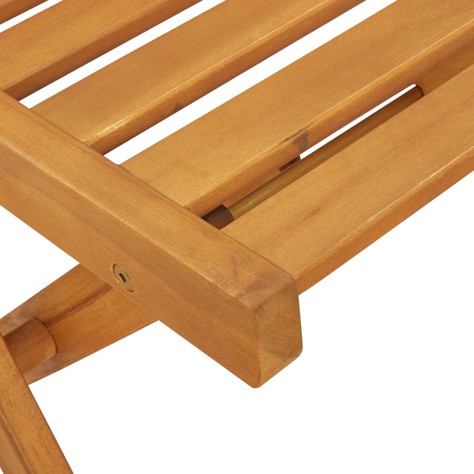 Sklopive Vrtne Stolice 4 pcs Prirodna 40 x 53 x 80 cm