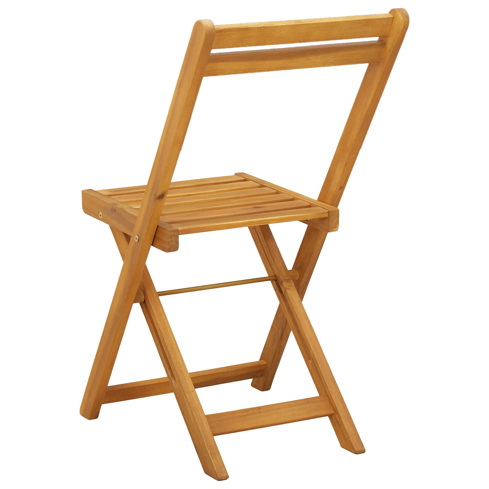 Sklopive Vrtne Stolice 4 pcs Prirodna 40 x 53 x 80 cm