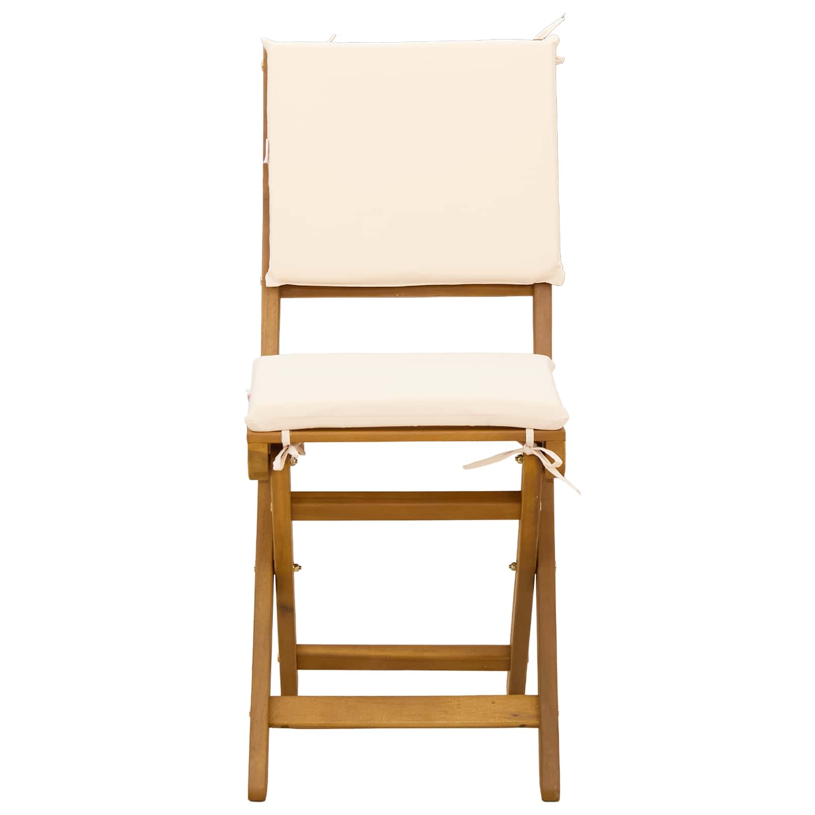 Vanjske bistro stolice 2 pcs Krem bijela 38 x 46 x 85 cm